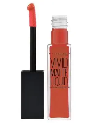 Maybelline Vivid Matte Liquid Lip Gloss 25 Orange Shot