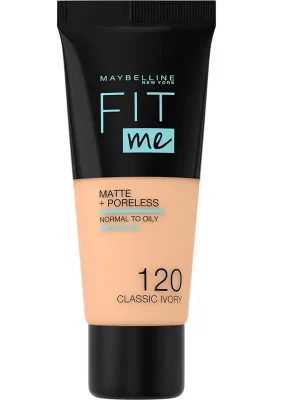 Maybelline Fit Me Matte & Poreless Foundation 120 Classic Ivory