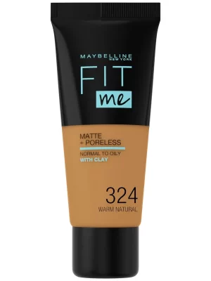 Maybelline Fit Me Matte & Poreless Foundation 324 Warm Natural