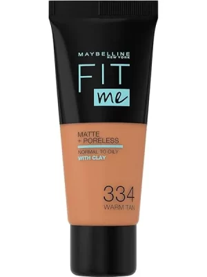 Maybelline Fit Me Matte & Poreless Foundation 334 Warm Tan