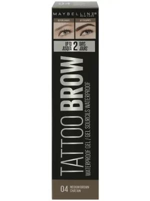 Maybelline Tattoo Brow Waterproof Gel 04 Medium Brown