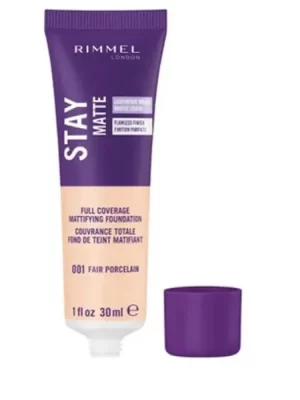 Rimmel Stay Matte Full Coverage Mousse Foundation 001 Fair Porcelain